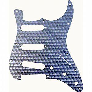 FENDER STRAT PICKGUARD SSS ENGINE TURNED