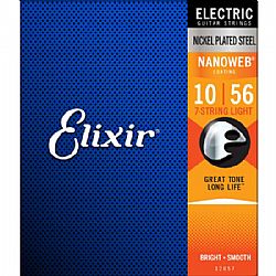 ELIXIR 12057 NANOWEB ELECTRIC 7-STRING GUITAR STRINGS 10-56