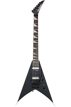 JACKSON JS32 KING V BLACK w/WHT BEVELS