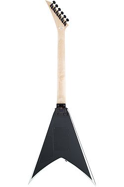 JACKSON JS32 KING V BLACK w/WHT BEVELS