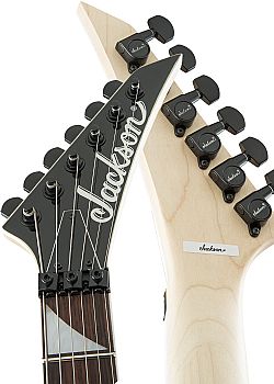 JACKSON JS32 KING V BLACK w/WHT BEVELS